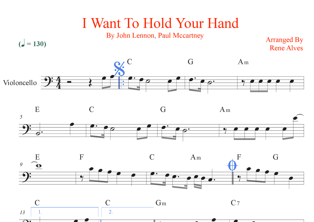 I Want To Hold Your Hand (arr. Rene Alves)