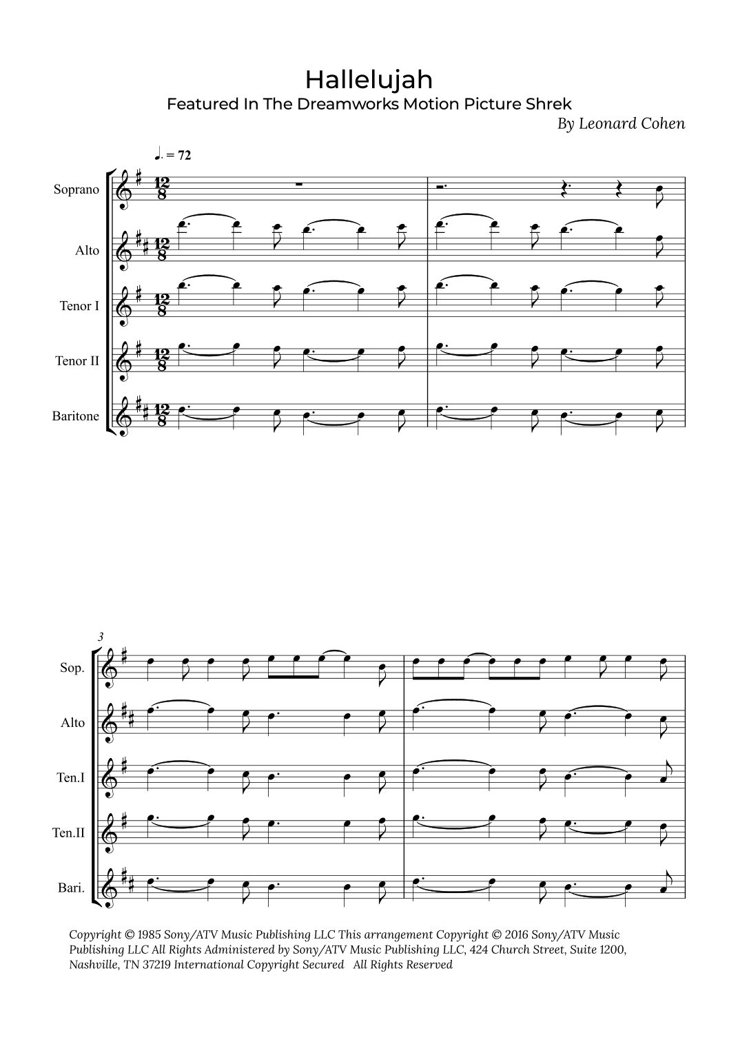 Hallelujah (arr. Alex Nunes Rodrigues)