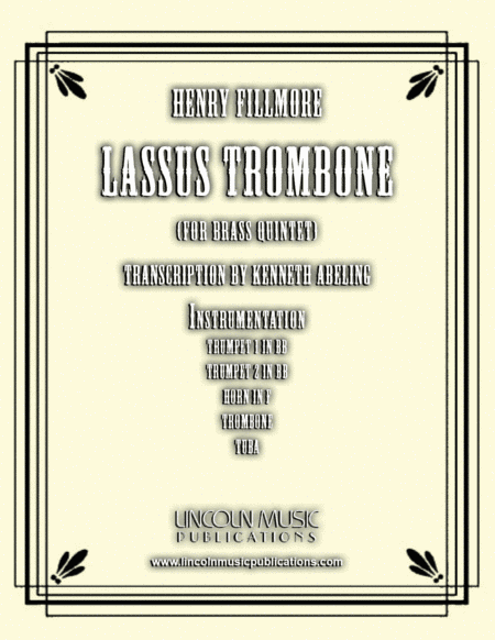 Lassus Trombone (for Brass Quintet) (arr. Kenneth Abeling)