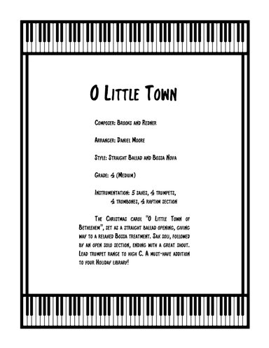 O Little Town (arr. Daniel Moore)