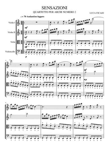 Quartetto per archi Sensazioni