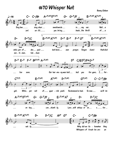 Whisper Not (arr. John Fries)