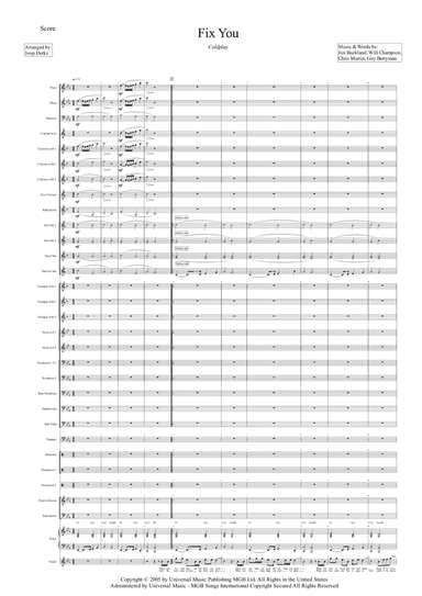 Fix You (arr. Joop Derks)