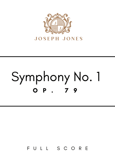 Symphony  No. 1, Op. 79 - Score Only