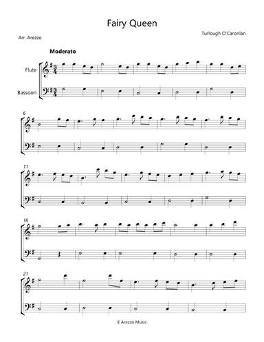Fairy Queen - Flute and Bassoon (arr. Arezzo Music)