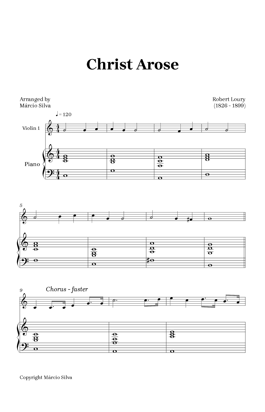 Christ Arose (arr. Márcio Silva)