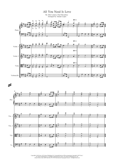 All You Need Is Love (arr. Amauri Lopes)
