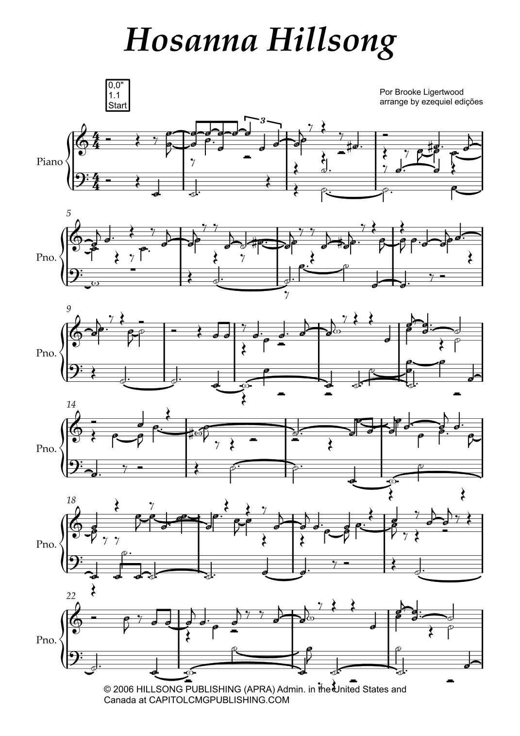 Hosanna (arr. ezequiel zeferino edição)