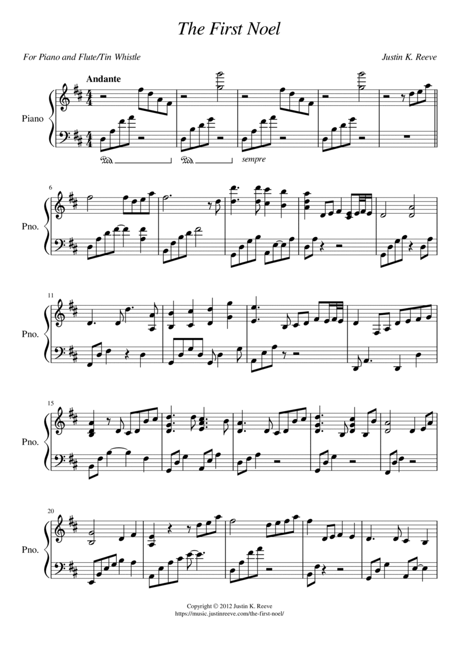 The First Noel (arr. Justin K. Reeve)