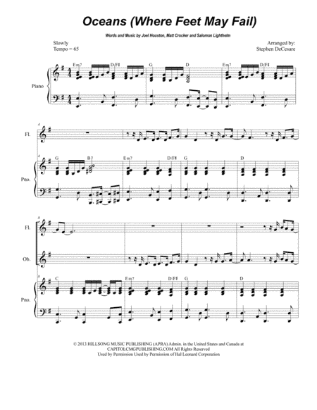 Oceans (Where Feet May Fail) (arr. Stephen DeCesare)