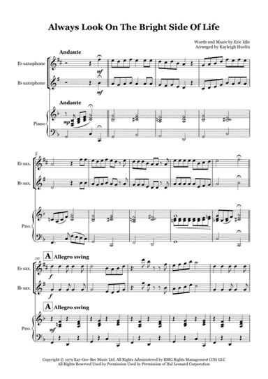 Always Look On The Bright Side Of Life (arr. Kayleigh Huelin)