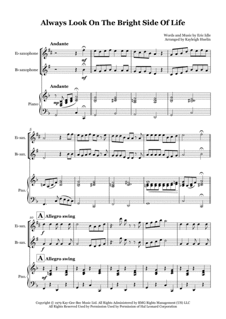Always Look On The Bright Side Of Life (arr. Kayleigh Huelin)
