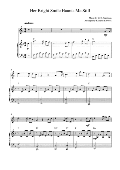 Her Bright Smile Haunts Me Still (arr. Kaiserin Rebecca)