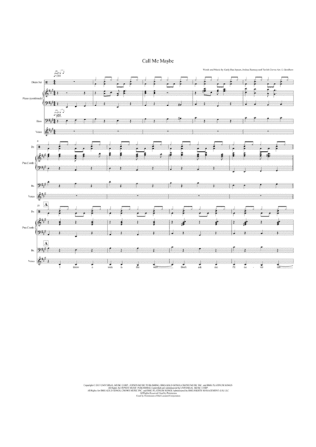 Call Me Maybe (arr. L Goodhew)