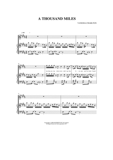 A Thousand Miles (arr. Sir Nyukuri Edwin)