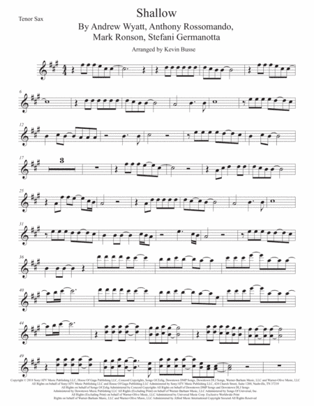 Shallow (arr. Kevin Busse)