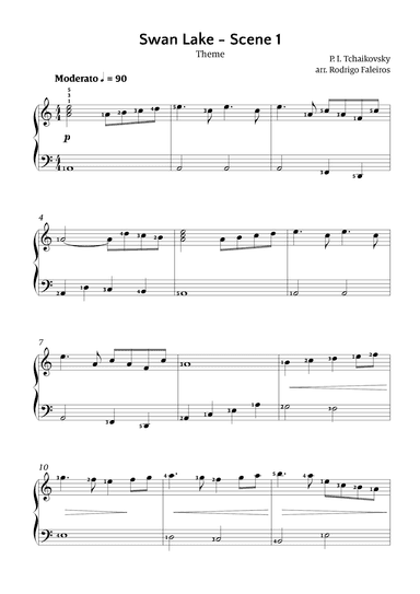 Swan Lake theme Scene 1 (arr. Rodrigo Faleiros)