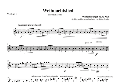 Weihnachtslied (arr. Sabine Fenske)
