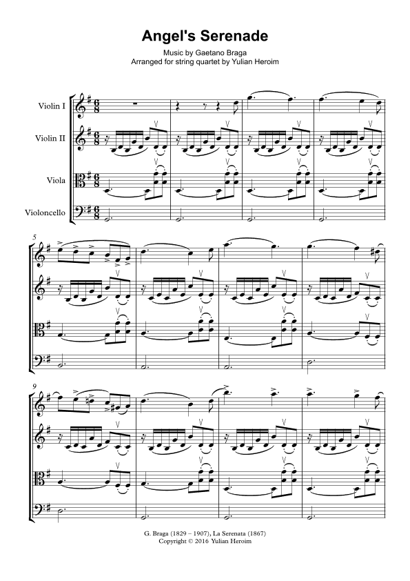 Angel's Serenade (arr. Yulian Heroim)