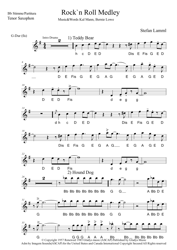 (let Me Be Your) Teddy Bear (arr. Stefan Lamml)