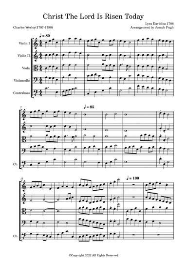 Christ The Lord Is Risen Today (arr. Joseph Pugh)