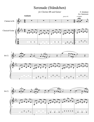 Serenade - Ständchen (arr. Jauresson B Lima)