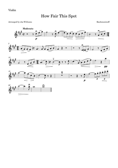 How Fair This Spot (arr. Joe Williams)