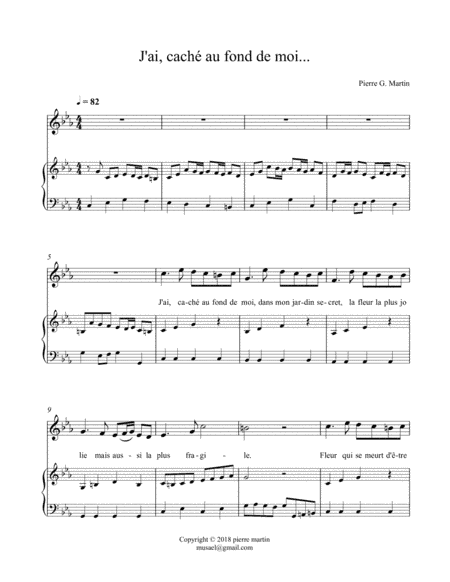 J'ai, caché au fond de moi