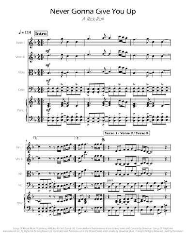 Never Gonna Give You Up (arr. Ygor Nunes)