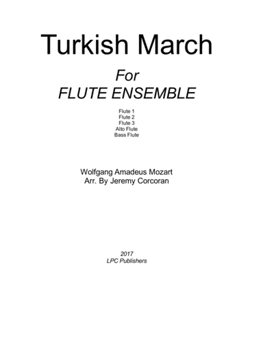 Turkish March for Flute Ensemble (arr. Jeremy Corcoran)