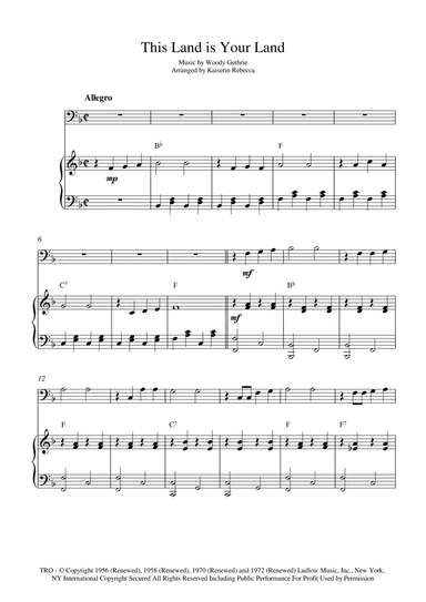 This Land Is Your Land (arr. Kaiserin Rebecca)