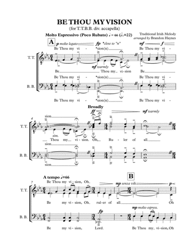 Be Thou My Vision (arr. Brandon Haynes)