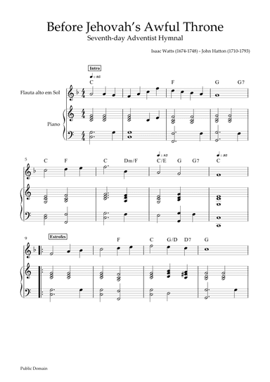 Before Jehovah’s Awful Throne (Ó Deus de Amor) (arr. Tico Rodrigues)