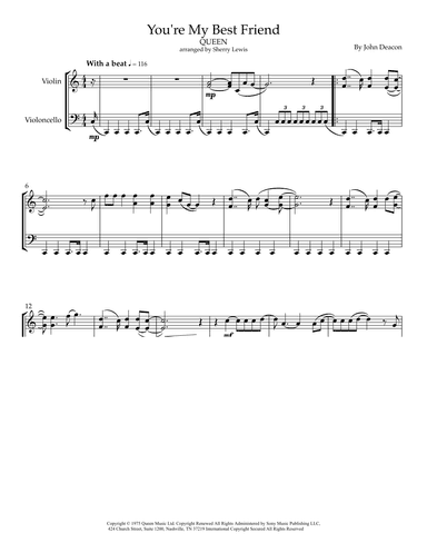 You're My Best Friend (arr. Sherry Lewis)