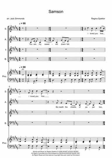 Samson (arr. Jack Simmonds)