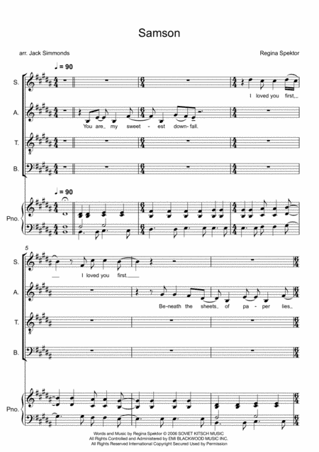 Samson (arr. Jack Simmonds)