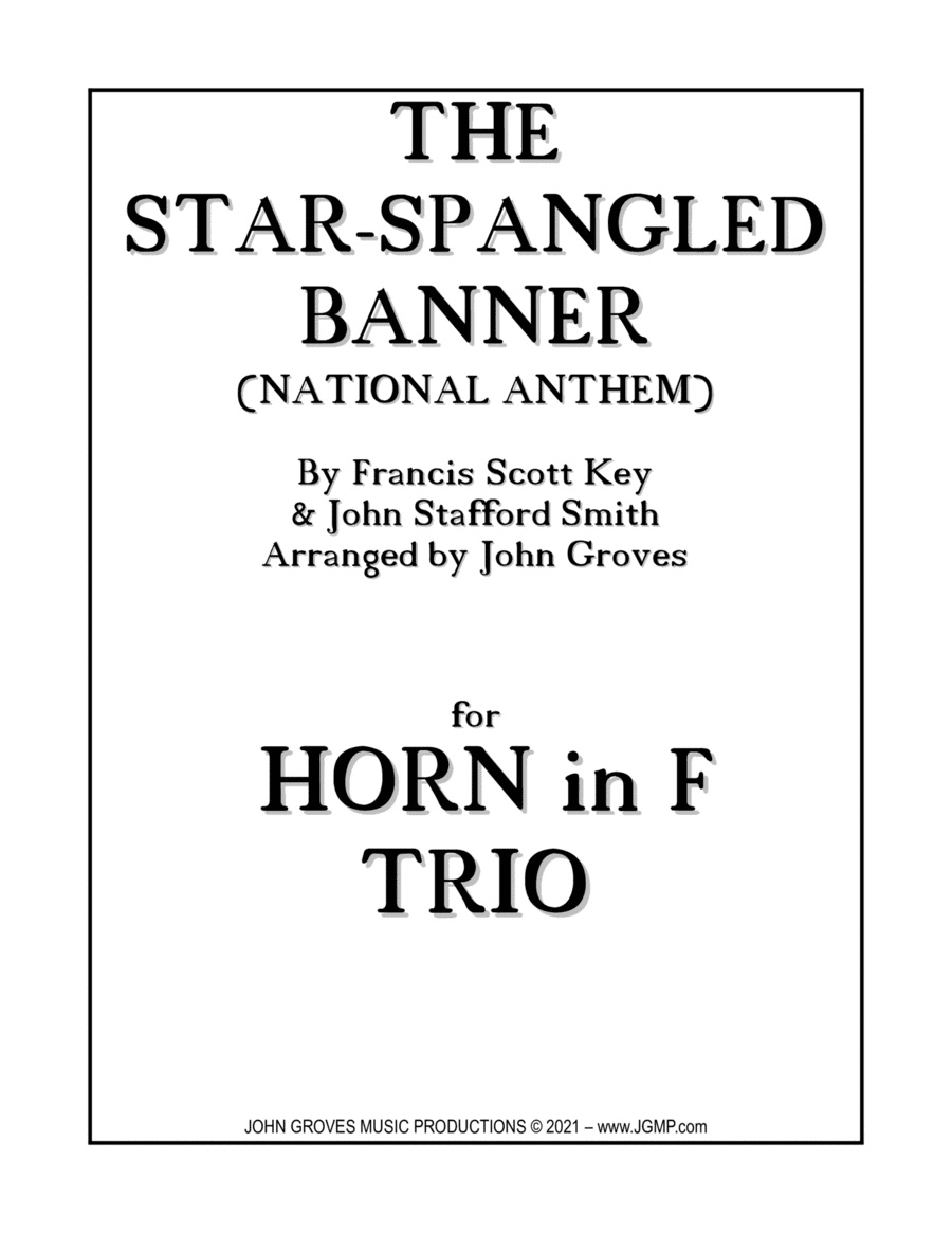 The Star-Spangled Banner (National Anthem) - French Horn Trio (arr. John Groves)