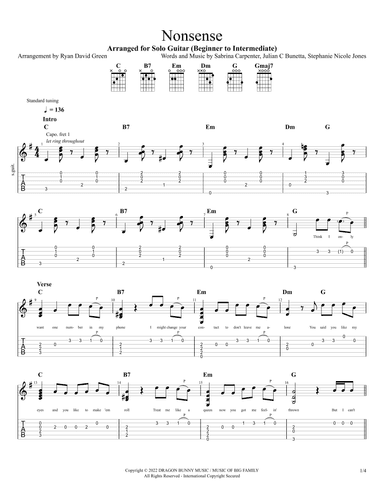 Nonsense (arr. Ryan David Green)