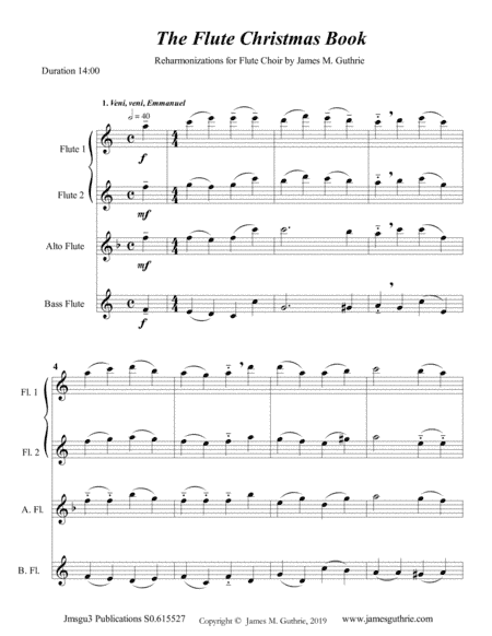 Guthrie: The Flute Choir Christmas Book (arr. James M. Guthrie, ASCAP)