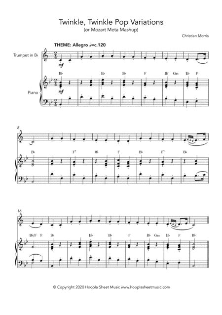 Twinkle, Twinkle Pop Variations (Twinkle, Twinkle Little Star) (arr. Hoopla Sheet Music)