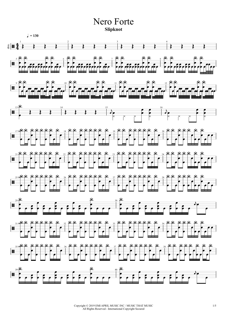 Nero Forte (arr. Cyril Mayer)