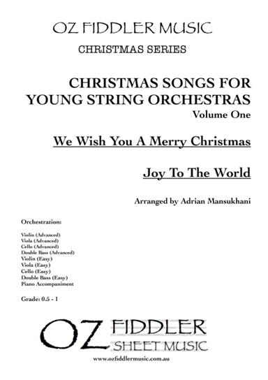 Christmas Songs for Young String Orchestras Volume One; mixed difficulties (arr. Adrian Mansukhani)