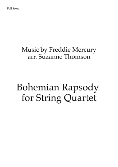 Bohemian Rhapsody (arr. Suzanne Thomson)