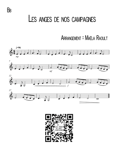 Les anges de nos campagnes (arr. Maëla Raoult)