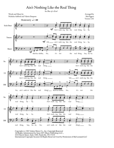 Ain't Nothing Like The Real Thing (arr. Bob Eggers)