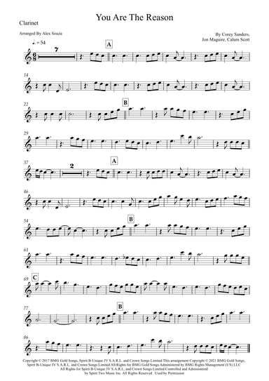 You Are The Reason (arr. Alex Souza)