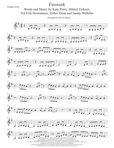 Firework (arr. Kevin Busse)