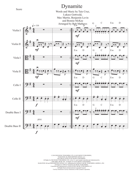Dynamite (arr. Bob Mathews)