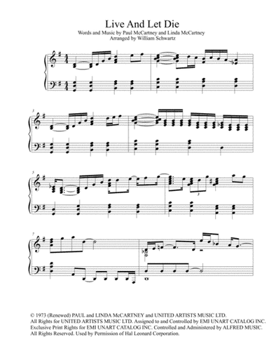 Live And Let Die (arr. William Schwartz)