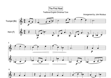 The First Noel (arr. John Nicolaus)